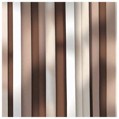 Toile tendue brune et brune à rayures verticales en plusieurs tailles