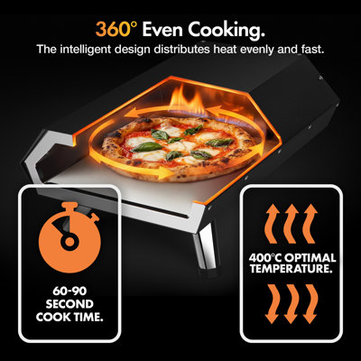VonHaus Free Standing Pizza Oven