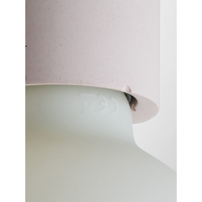 Abriona 1 - Light Bulb Pendant, Pink