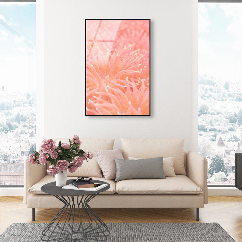 Deep Sea Flowers High-Gloss Frameless Acrylic Glass Wall Art Nautical & Beach Print by Oliver Gal, Ready to Hang, 10 x 15