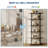 6-Tier Industrial Bookshelf, 71" Tall Wood and Metal Bookcase, Freestanding Open Storage Shelf for Home Office-940630240