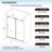 57.5"-60" W X 80" H Frameless Single Sliding Shower Door with Soft Close System, with 5/16"(8mm) Clear Tempered Glass-63542915