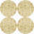 Talaria Collection 50% Capiz Shell - 50% Resin No Pattern Round Placemat