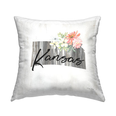 Coussin Floral par Kansas, États-Unis