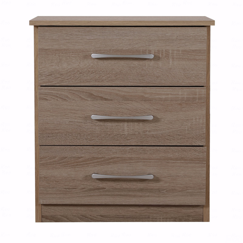 Contemporary Nightstand In Sandle Wood, Tan