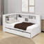 Lit de jour simple avec tablettes, USB et lit gigogne-614127058