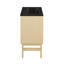 Meuble-lavabo autoportant 24 po Bosse en chêne naturel avec comptoir noir Bosse-105940852-105940853-121676151