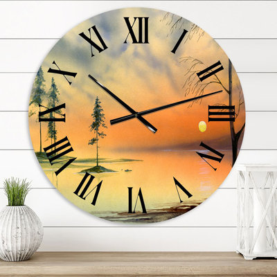 Horloge murale Lakehouse