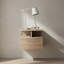 Table de chevet flottante Adele avec tiroir et tablettes de rangement ouvertes Adele-303682110