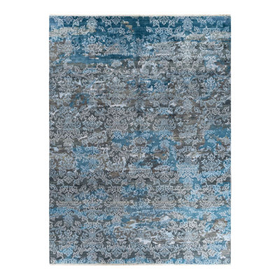 Lynze One-of-a-Kind 9' 0" X 12' 2" New Age Area Rug Gray