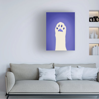 Wrapped Canvas Wall Art - BigBadMullet   'Cat Paw I' Wall Art for Living Room, Bedroom, or Office Décor  - 18x24