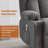 Swivel Rocker Recliner Chair With Vibration Massage And Heat For Living Room ,With Rocking Function And Side Pocket, USB Charge Port,2 Cup Holders-1860862855