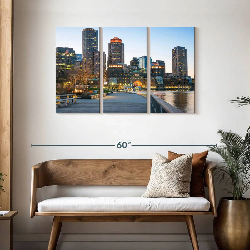 Nicci Boston Harborwalk, 28" H x 45" W