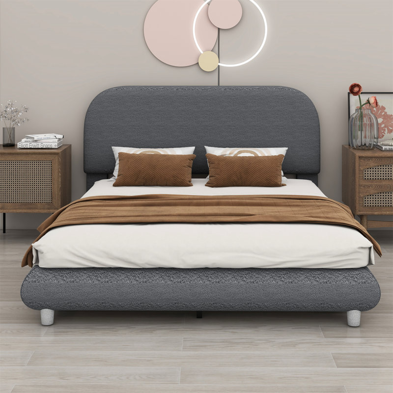 Lit Lecce, gris, Double