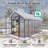 Gain height windproofaluminum greenhouse 8x14 FT Polycarbonate Greenhouse Raised Base and Anchor Aluminum Heavy Duty Walk-in Greenhouses for Outdoor Backyard in All Season-124615614