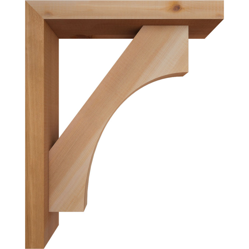 Support Westlake Block avec support décalé, 20 x 16, Cèdre rouge occidental de l 3 1/2 po (lisse)
