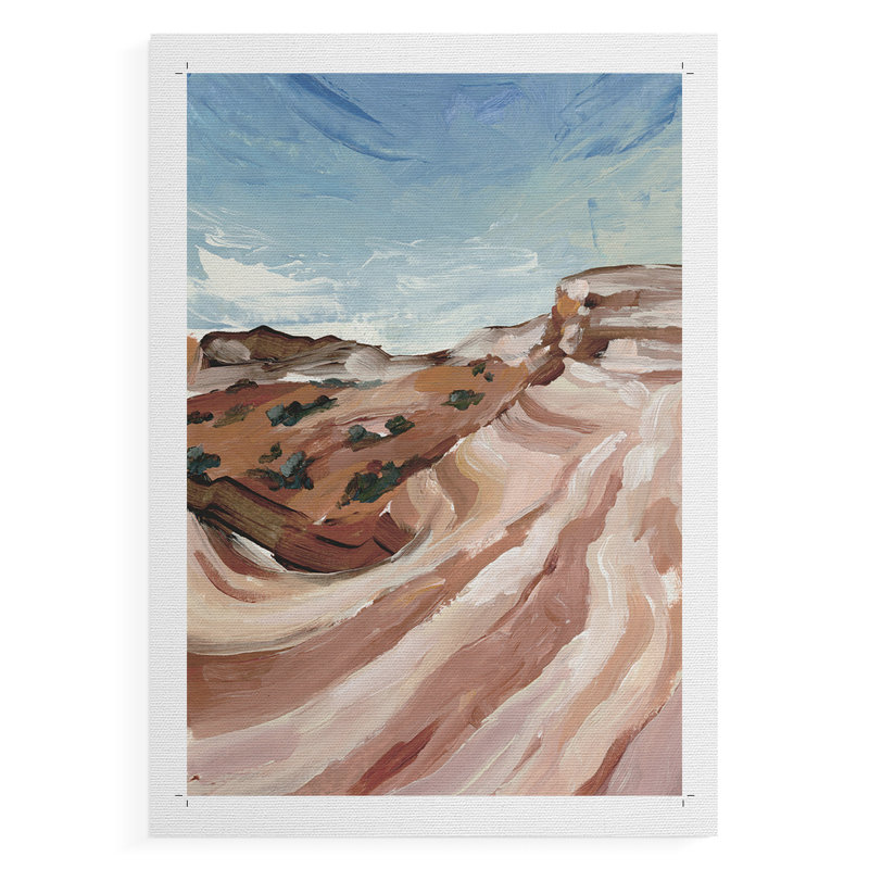 Impasto Plateau II - Impression sur toile seulement - NON-CADRE