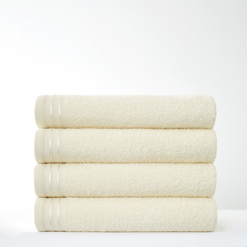 100% Cotton Ultra Light Bath Sheet, Cream