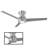 Tip Top 3 - Blade Smart Flush Mount Ceiling Fan with LED Light Kit and Bluetooth Remote Control Included Included-48482702-48482707-48482704