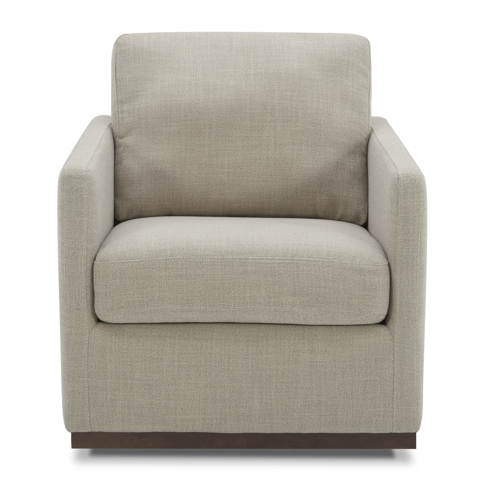 Bobbi Swivel Armchair, Effie Flax Performance Linen