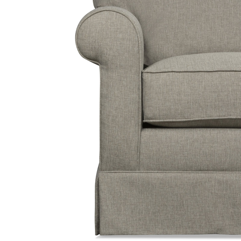 Canapé et chaise en U Friedman, Tissage natté lin Drusky Sustain®, Orienté à droite