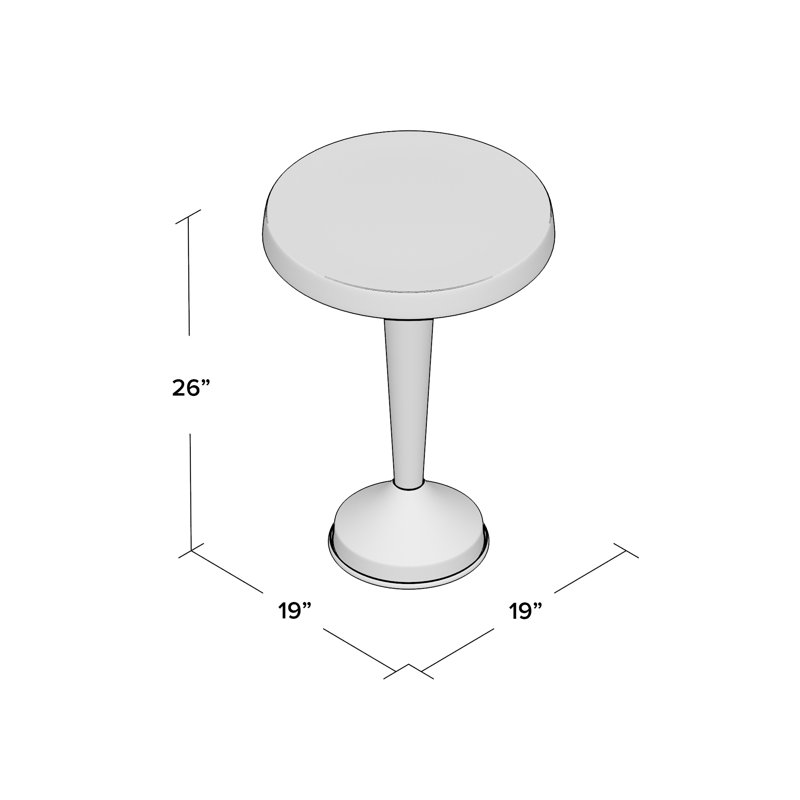 Hana Pedestal End Table
