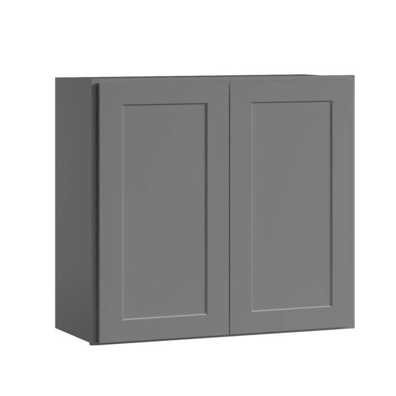 Armoire de cuisine , Shaker pierre grise, 33"W x 30"H x 12"D