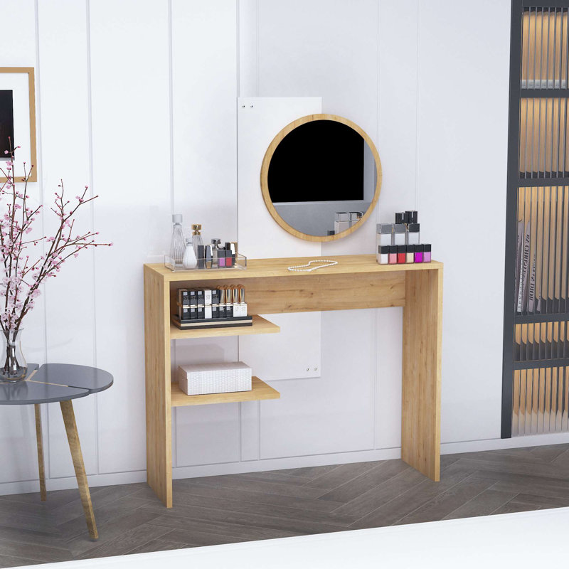 Table de maquillage, Beige clair