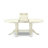 5 Piece Dinette Set for 4 Includes an Oval Dining Table with Butterfly Leaf and 4 Dining Room Chairs, 40x76 Inch, Linen White-1122574770