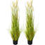 Paquet de 2 plantes de gazon artificiel, 47 po de hauteur de prêle artificielle en pot, plantes de verdure décoratives réalistes