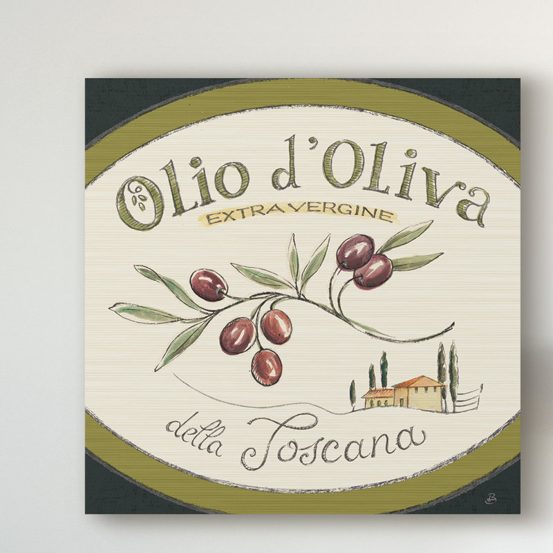 Reproduction d’art graphique sur toile tendue « tuscan flavor vi », H 18 po x l 18 po x P 2 po