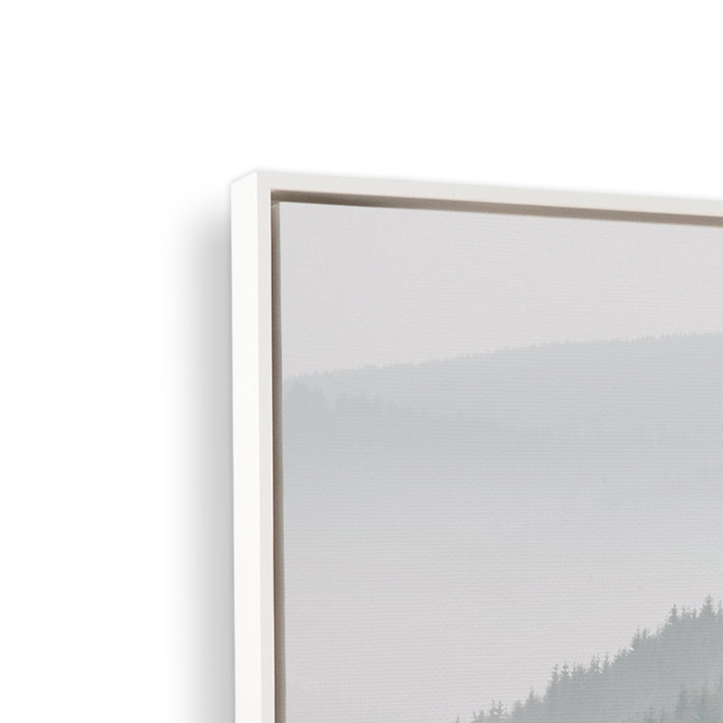 Bleron sur toile, 14" H x 10" W, Opaque White Floater Framed
