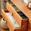 Armoire de rangement moderne en bois de cerisier simple