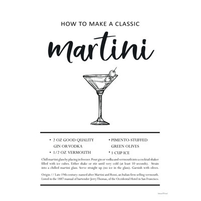 " Martini " by Lettered & Lined