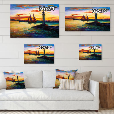 Scène portuaire - reproduction d'art sur toile