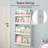 4-Tier Wall Mount Bookshelf ,Hanging Book Shelf For Bedroom