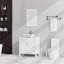 Meuble-lavabo élégant avec beaucoup de rangement et un design élégant, parfait pour les salles de bain organisées et magnifiques.