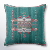 Mikes Embroidered Throw Pillow