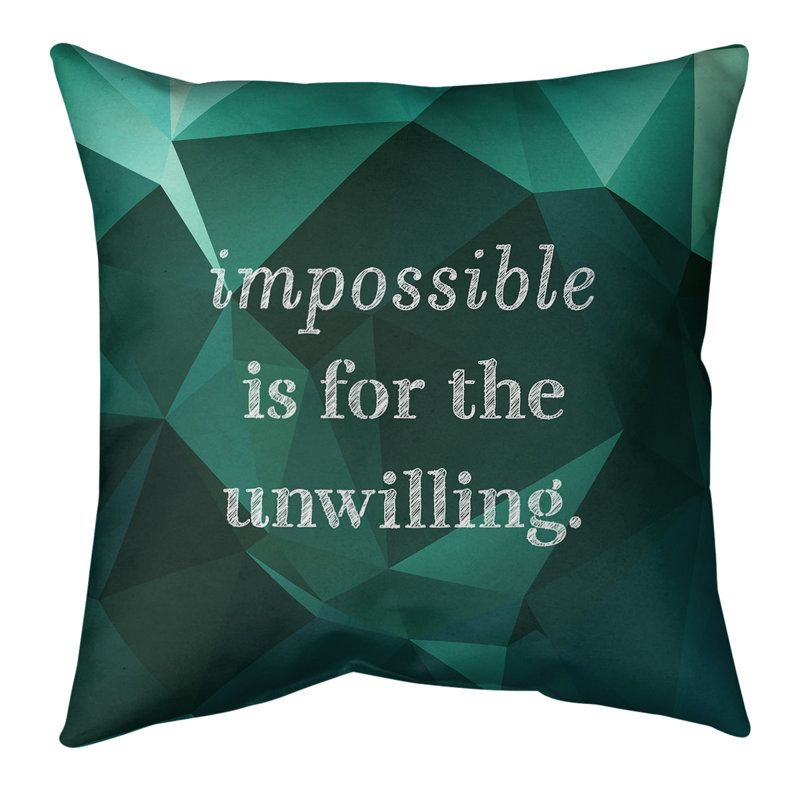 Coussin de sol, 36 po x 36 po, Vert foncé / turquoise
