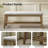 44.4"W Modern Upholstered Wooden Storage Bench with Lower Shelf-1589570108