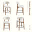 Chaise rembourrée en bois massif avec tabouret-1885920251-2143590157