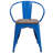 Kesterson Metal Chair with Wood Seat and Arms-1340017042