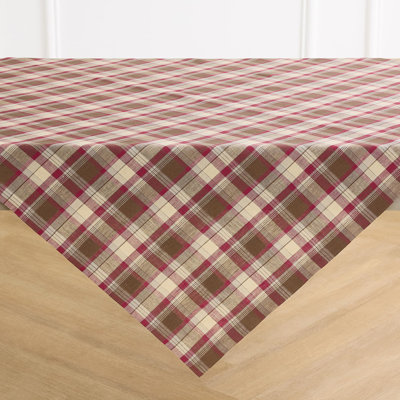100% Pure Line Tablecloth - Rustic Plaid