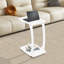 C-Shaped Side Table With Wheels 18.11(W)*13.78(D)*24.8(H)INCH-156165045