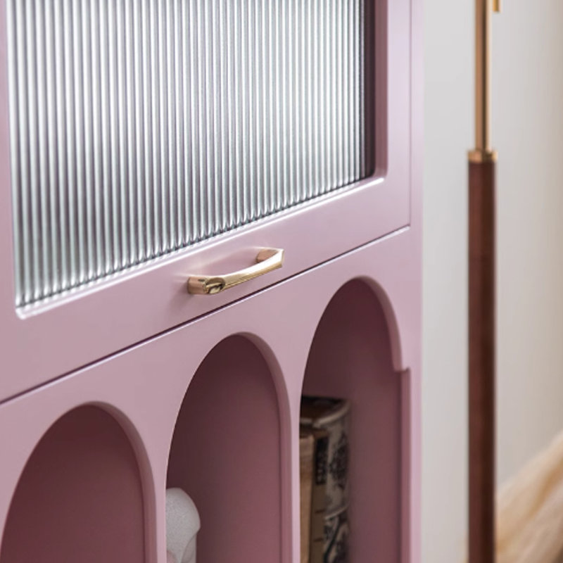 Arched Pink Storage Bookcase