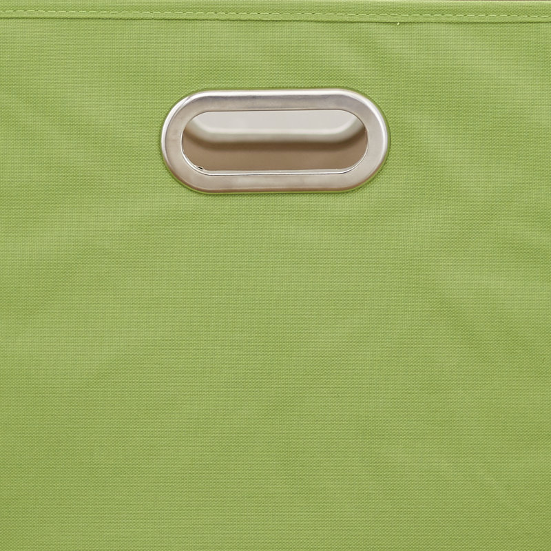 Panier en tissu, Vert, H 7,6 po x l 9,8 po x P 13 po