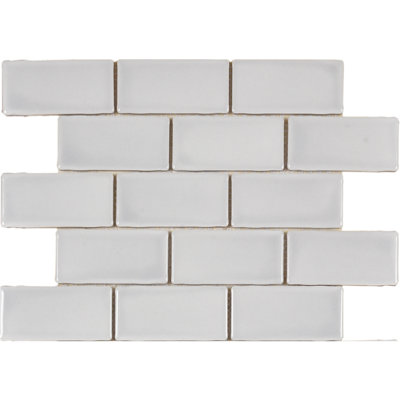 Metro Moon 14.13'' x 10.25'' Porcelain Mosaic Tile