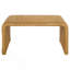 Table basse en rotin naturel tissé carré.-1221655151