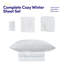 Ensemble de draps en molleton ultra doux Microplush - Simple, blanc-117002901-117002906