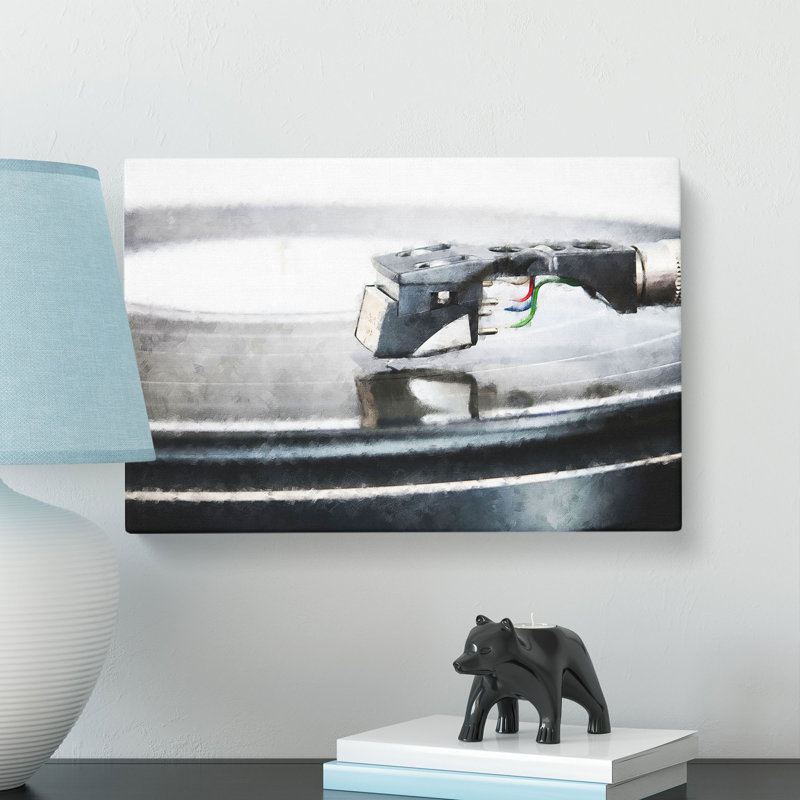 Needle Of The Record Player - Wrapped Canvas Painting, 60cm H x 91cm W x 4cm D